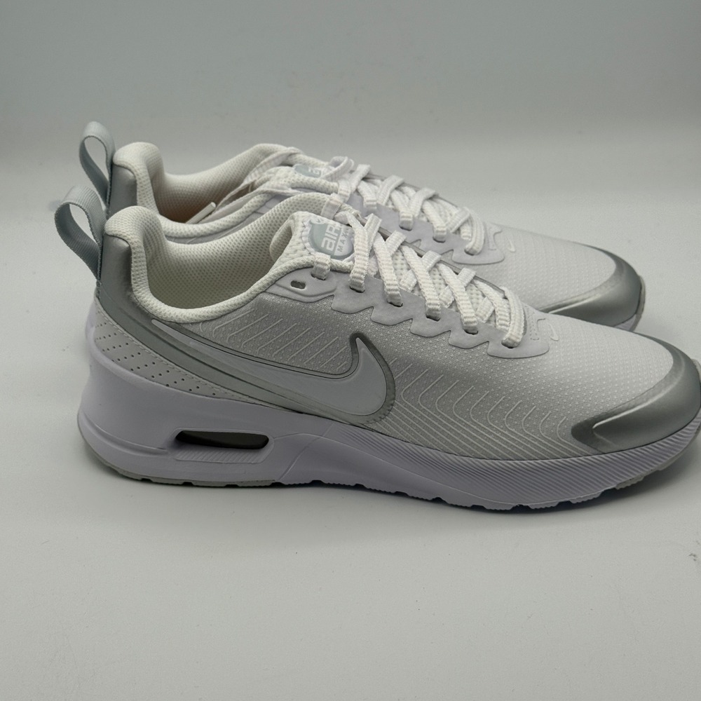 Nike Air Max Nuaxis Shoes Women Size 8.5 White Pure Platinum Running HF1233 101